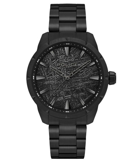 Police Black Stainless Steel Watch