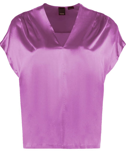 PINKO Purple Silk Sweater