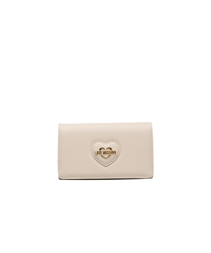 Love Moschino Beige Polyethylene Women Crossbody Bag