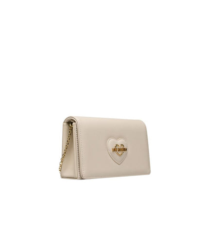 Love Moschino Beige Polyethylene Women Crossbody Bag