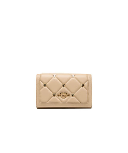 Love Moschino Beige Polyethylene Women Crossbody Bag