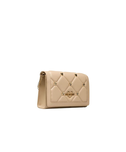 Love Moschino Beige Polyethylene Women Crossbody Bag