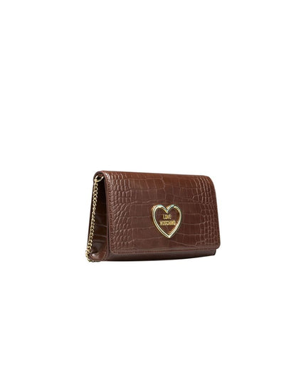 Love Moschino Brown Polyethylene Women Crossbody