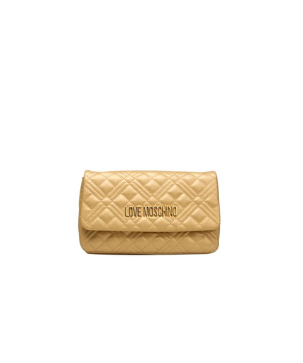 Love Moschino Gold Polyethylene Women Crossbody Bag