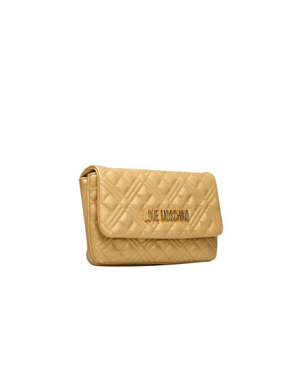 Love Moschino Gold Polyethylene Women Crossbody Bag