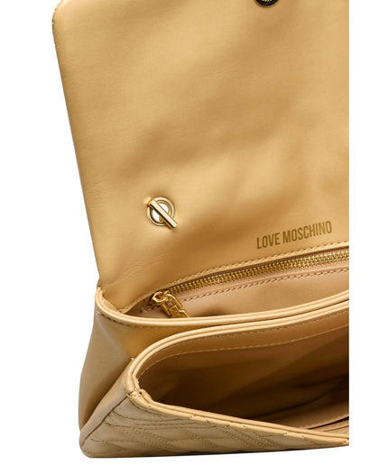 Love Moschino Gold Polyethylene Women Crossbody Bag