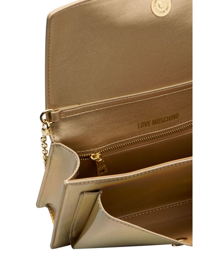 Love Moschino Gold Polyethylene Women Crossbody Bag