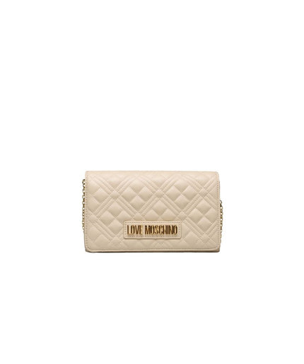 Love Moschino Beige Polyethylene Women Crossbody Bag