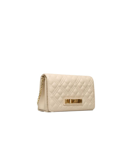 Love Moschino Beige Polyethylene Women Crossbody Bag