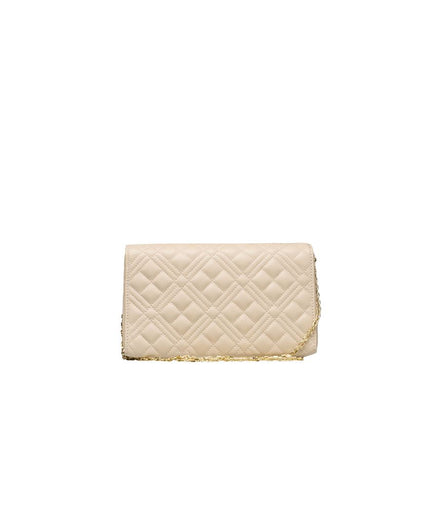 Love Moschino Beige Polyethylene Women Crossbody Bag