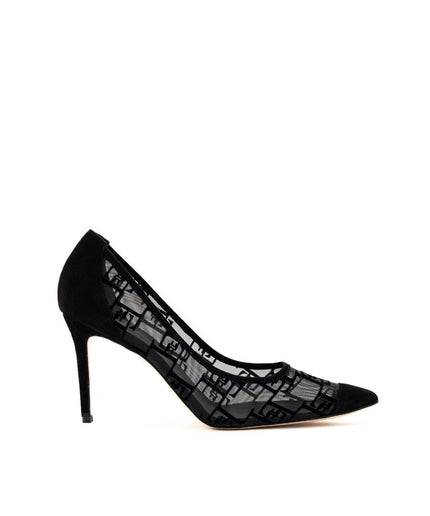 Elisabetta Franchi Black Nylon Pump