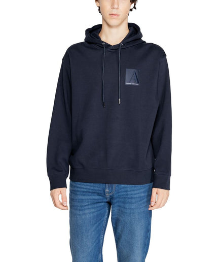 Armani Exchange Blue Cotton Sweater