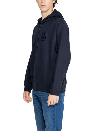 Armani Exchange Blue Cotton Sweater