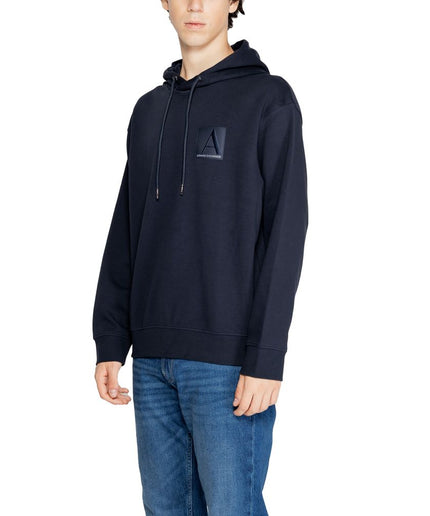 Armani Exchange Blue Cotton Sweater