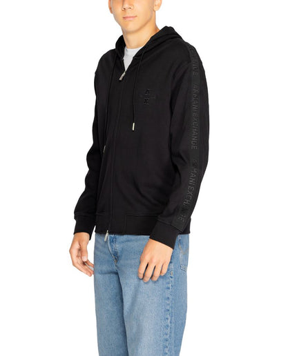 Armani Exchange Black Cotton Sweater