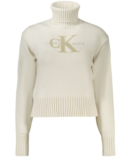 Calvin Klein White Cotton Sweater