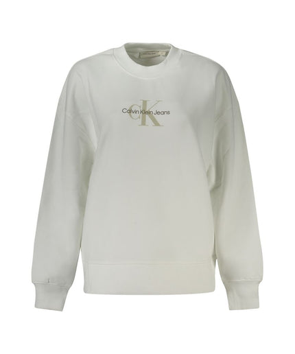 Calvin Klein White Cotton Sweater