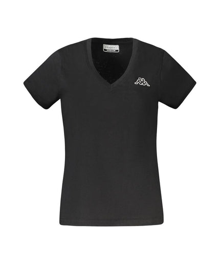 Kappa Black Cotton Tops & T-Shirt