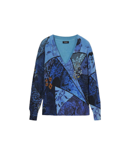 Desigual Purple Viscose Sweater