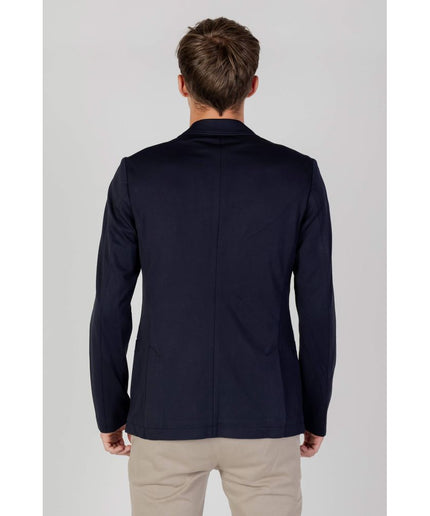 Armani Exchange Blue Viscose Blazer