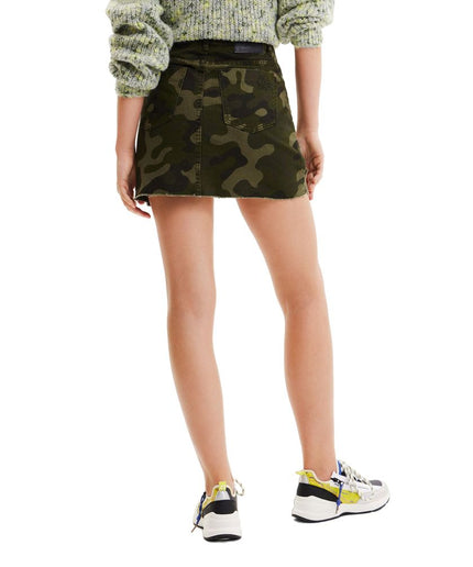 Desigual Army Cotton Skirt