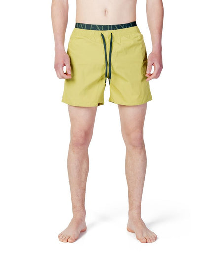 Armani Exchange Green Polyester Swimwear