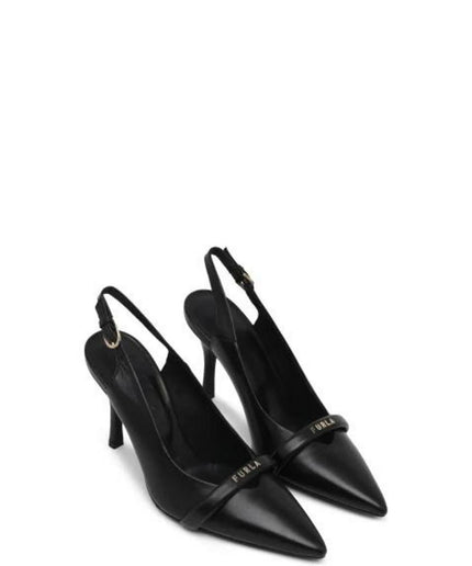 Furla Black Leather Pump