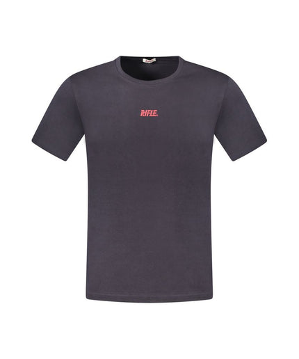 Rifle Blue Cotton T-Shirt