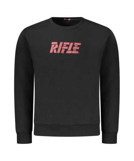 Rifle Black Cotton Sweater