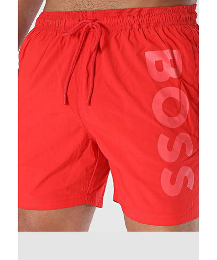 Hugo Boss Red Polyester Swimwear