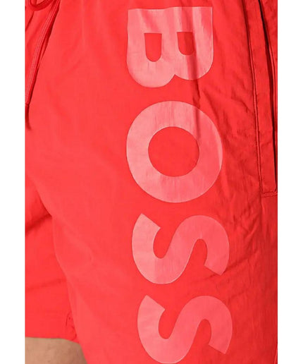 Hugo Boss Red Polyester Swimwear