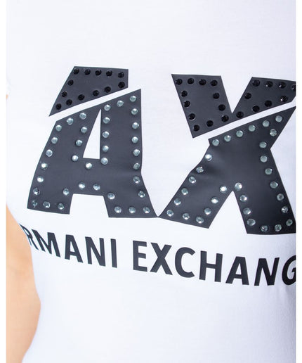 Armani Exchange White Cotton Tops & T-Shirt