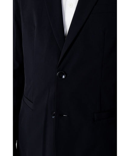 Armani Exchange Blue Cotton Blazer