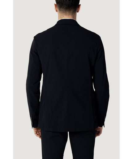 Armani Exchange Blue Cotton Blazer