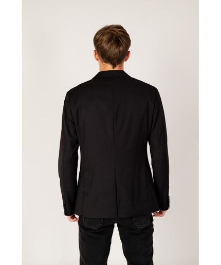 Armani Exchange Black Polyester Blazer