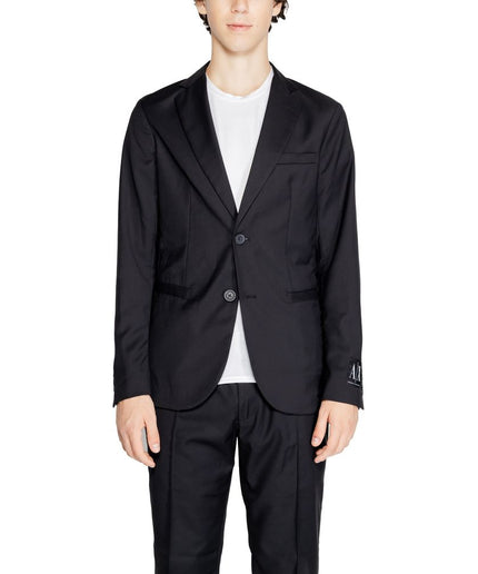 Armani Exchange Black Polyester Blazer