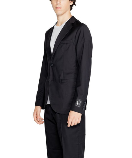 Armani Exchange Black Polyester Blazer