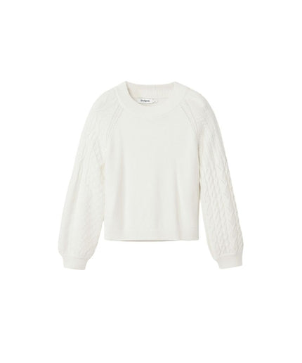 Desigual White Viscose Sweater