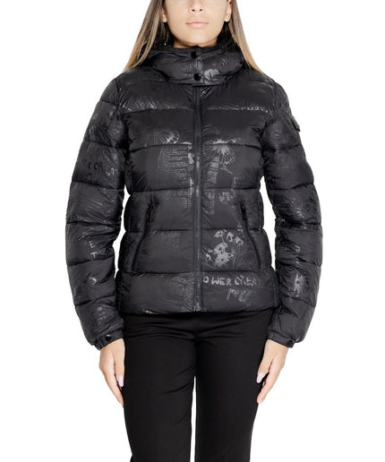 Desigual Black Polyamide Jackets & Coat