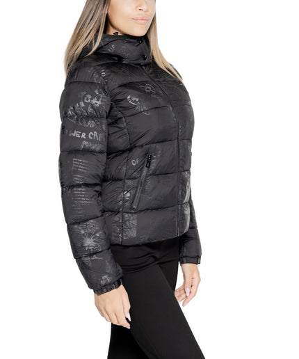 Desigual Black Polyamide Jackets & Coat