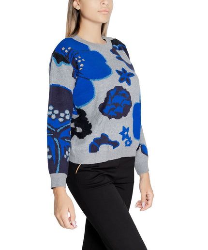 Desigual Gray Viscose Sweater