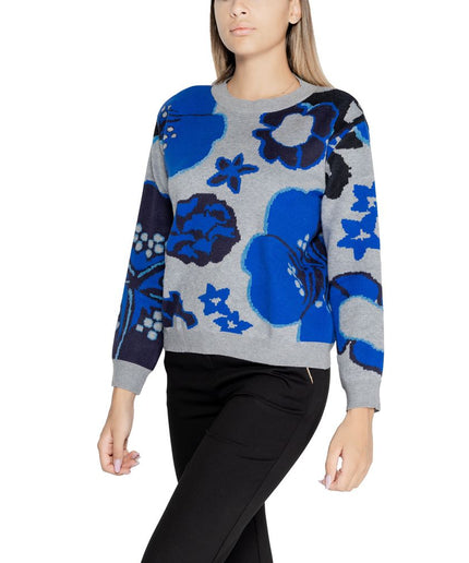 Desigual Gray Viscose Sweater