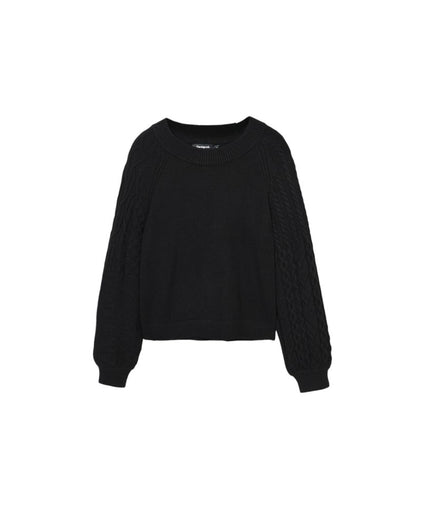 Desigual Black Viscose Sweater