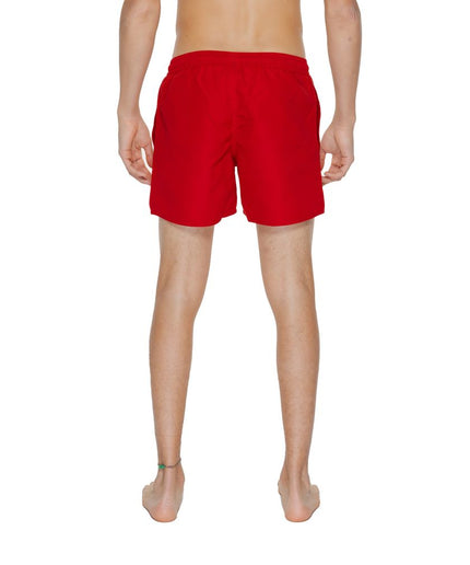 EA7 Emporio Armani Red Polyester Swimwear