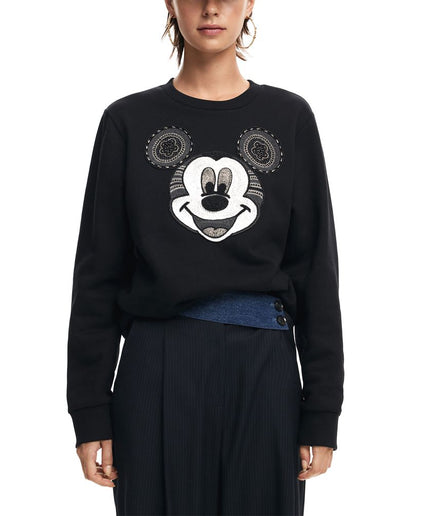 Desigual Black Cotton Sweater