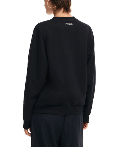 Desigual Black Cotton Sweater