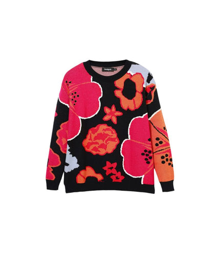 Desigual Black Viscose Sweater