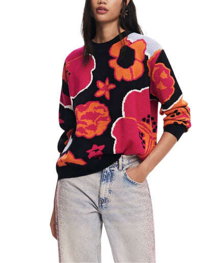 Desigual Black Viscose Sweater