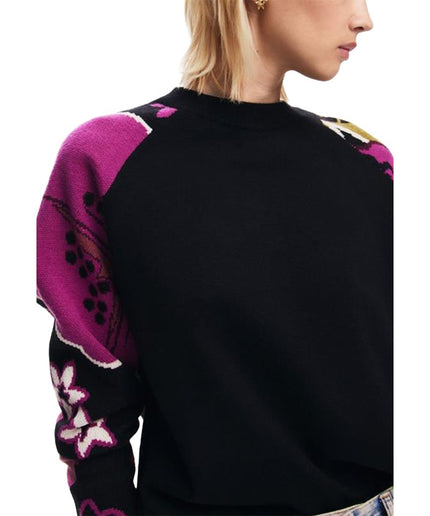 Desigual Black Viscose Sweater