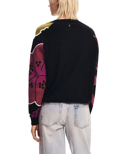 Desigual Black Viscose Sweater